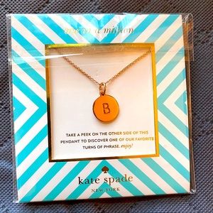 Kate Spade “B” one in a million Necklace